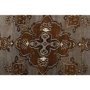 Vintage Turkish Oushak Handmade Wool Cotton Brown Area Rug 193x330
