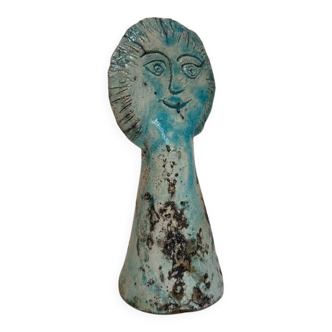 Sun sculpture in glazed terracotta, 1970