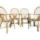 Rattan armchairs from the 70s France, set of 4