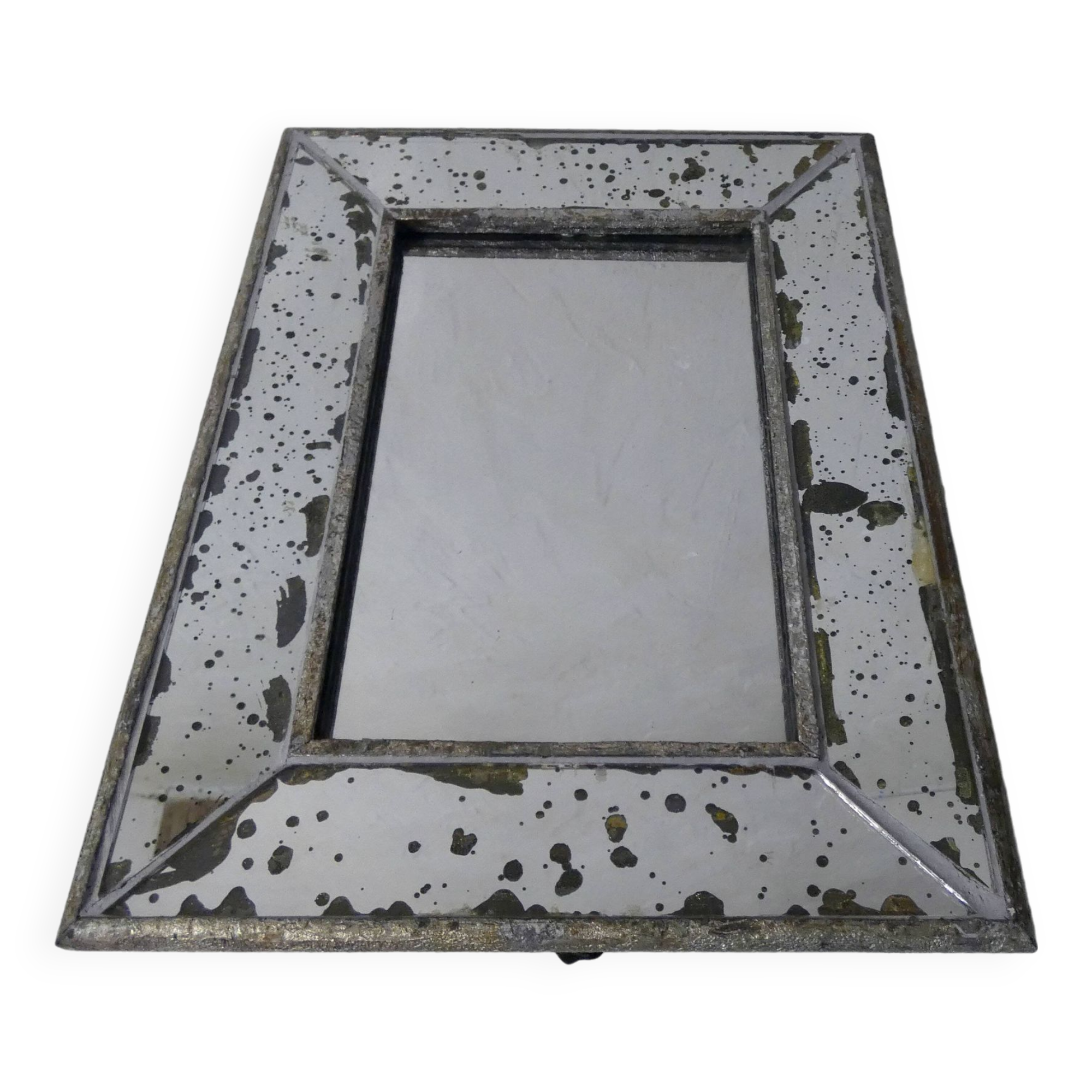 mercury glass mirror photo frame