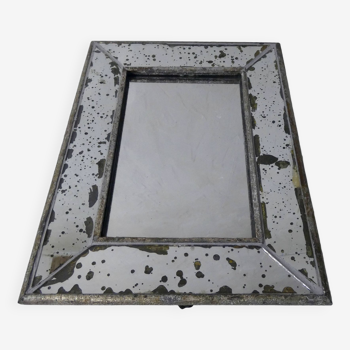 mercury glass mirror photo frame