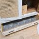 Art Deco wardrobe revisited Shabby chic style with two rattan canning doors