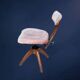 Swedish adjustable office chair Åtvidabergs in wood and metal, 1930s