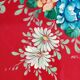 Old Red Plate Signed - Hand-Painted Floral Decoration