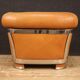 Italian design armchair in leather from the 70s