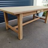 Farmhouse table with its bench
