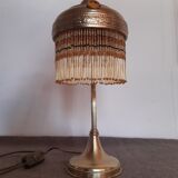 Brass beaded lamp from the 1900s