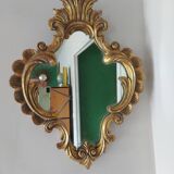Mirror XIXth gilded wood and mercury ice 61x45cm