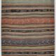 Red & Green Striped Kilim Rug, 130x205Cm