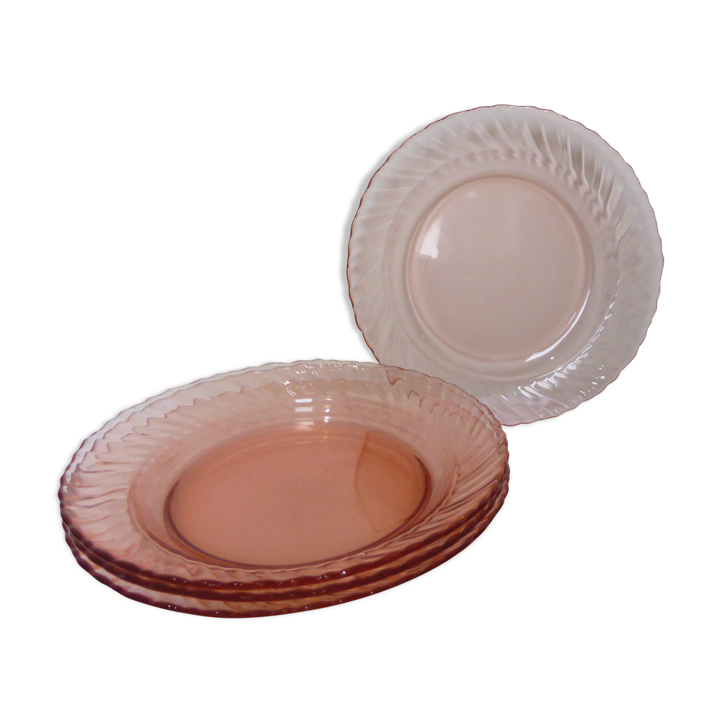 4 hollow plates Luminarc model Rosaline