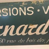 Painted advertising sheet metal for automobilia