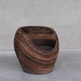 Mid-Century Italian Reed Lounge Chair