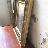 Old 19th century waterfall canvas