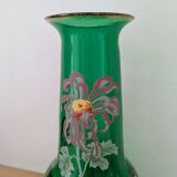 Art Nouveau vase in hand-painted blown glass – Legras style