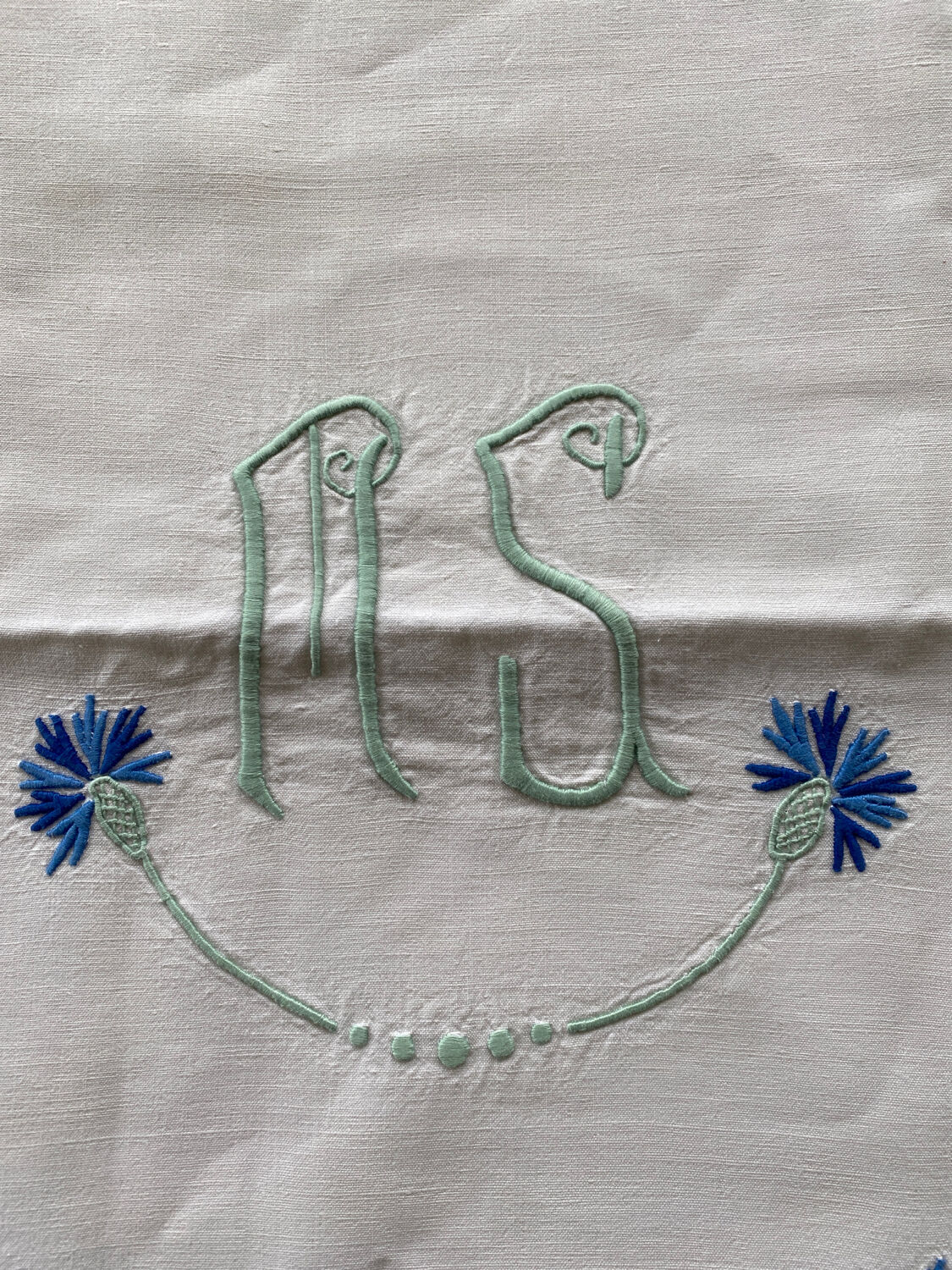 Embroidered sheet