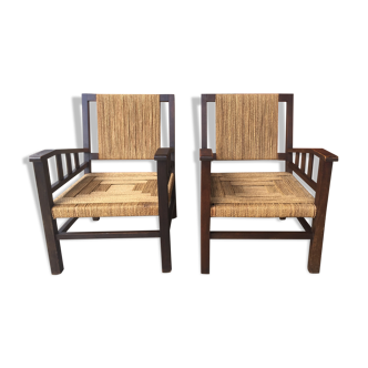 Pair of 1930 armchairs by Francis Jourdain