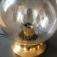 Vintage Limburg table lamp in bubbled glass and brass base