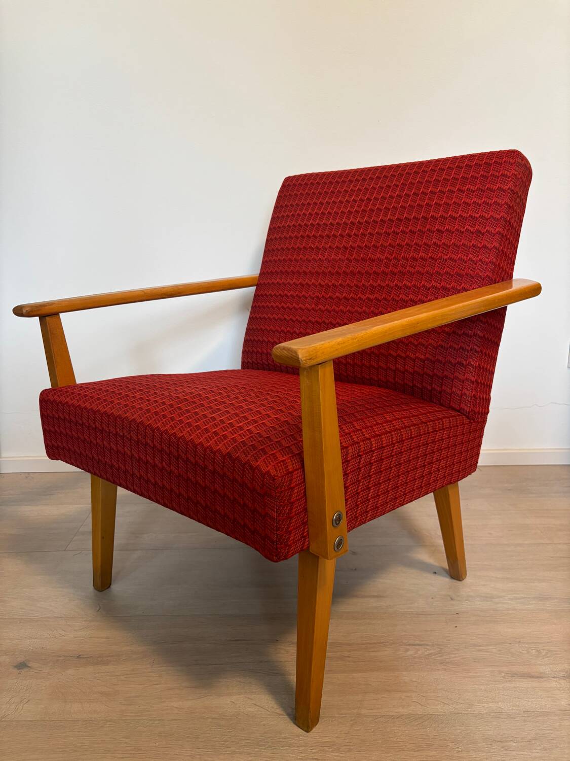 Fauteuil de salon vintage de Tchécoslovaquie des années 1970