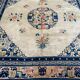 Tapis carré vintage Art Déco de Pékin Chine