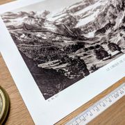The Gavarnie Circus, Hautes-Pyrénées, photo print from 1937.