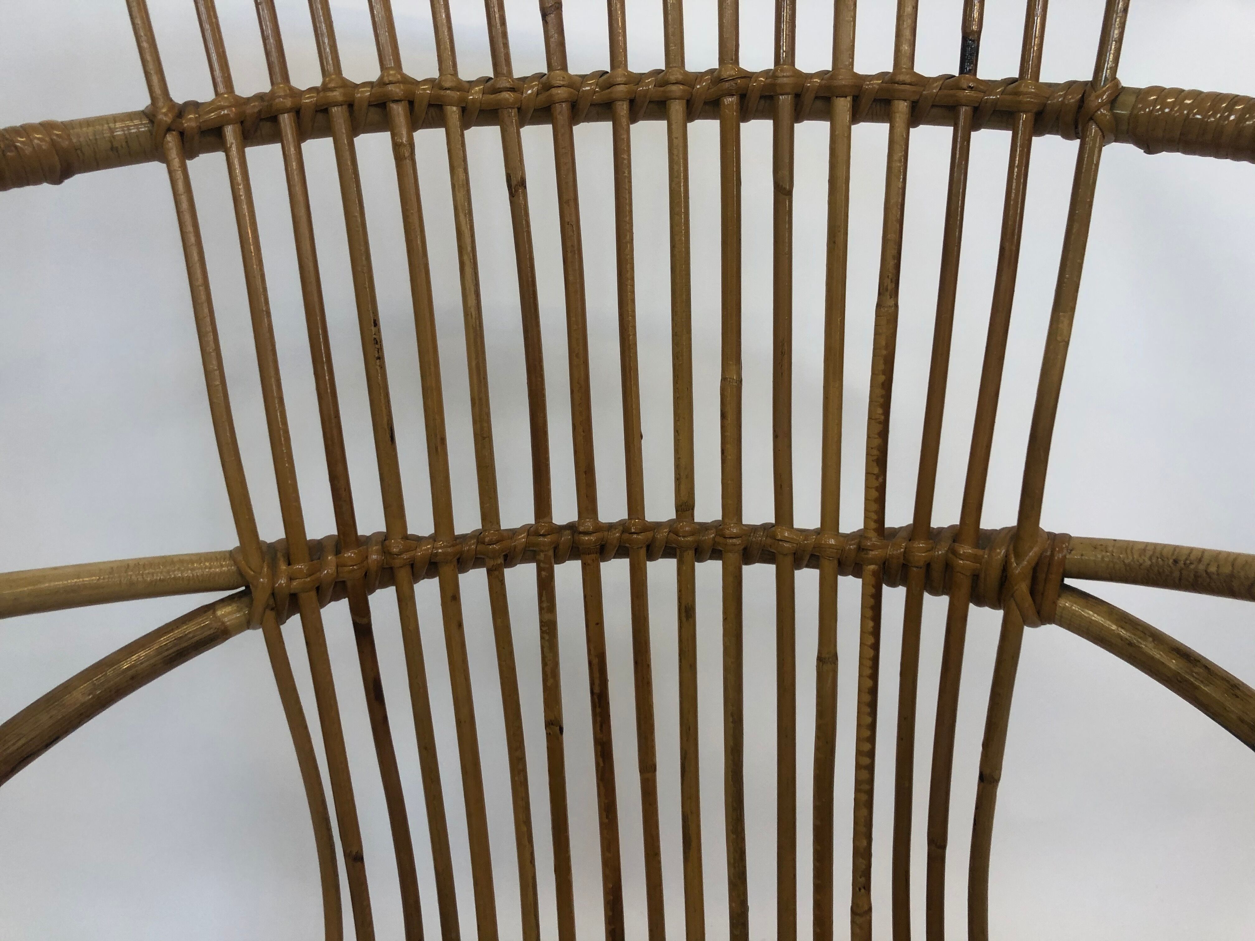Van Rohe Noordwolde rattan chair, 1960s