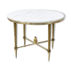 Round coffee table marble and brass