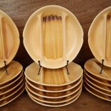 Set of 6 Salins asparagus plates