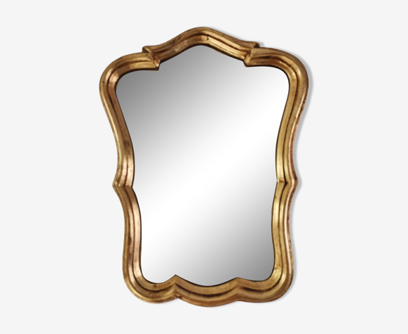 Miroir bois doré 32x25cm