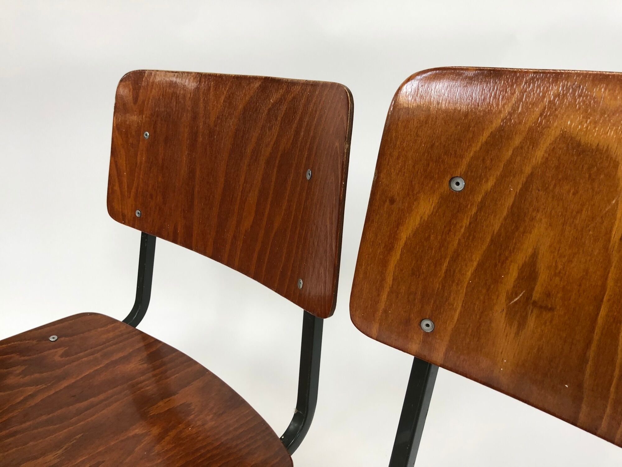 Marko Holland vintage school chairs lot of 2,1970 Netherlands
