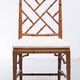 20th Century Chinese Chippendale Style Faux Bamboo Chairs