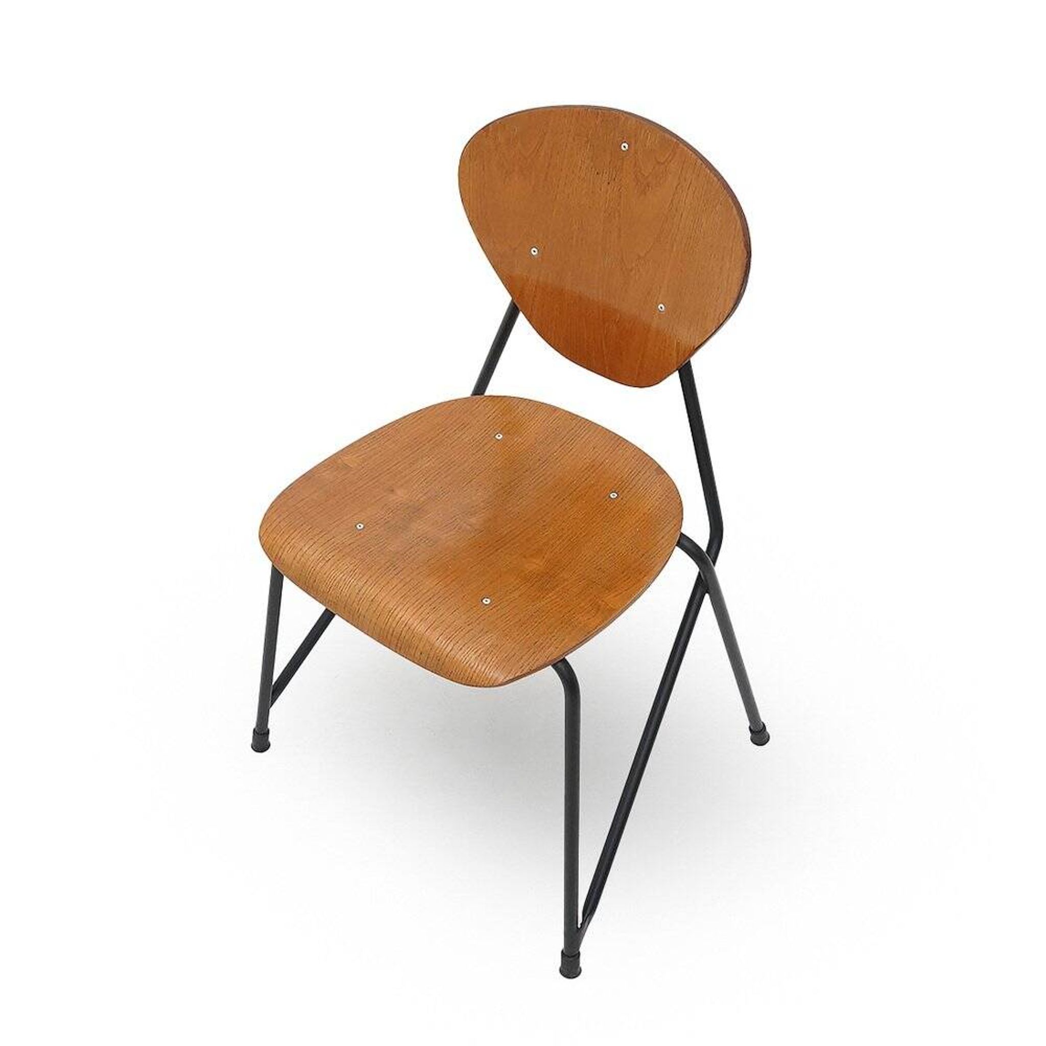 Vintage chairs by Aurelio Villari for Isa Bergamo, 1950s, set of 4.