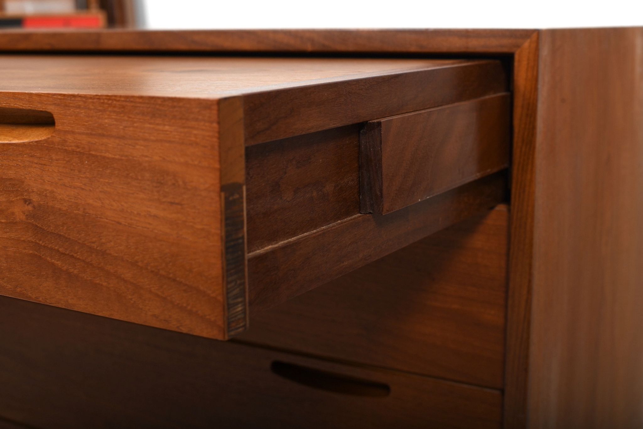 Vanity dresser in teak by Ib Kofod-Larsen 1960s