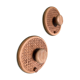 Coat Wall Hooks in Wood and Woven Cane, 1960s, Set of 2