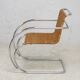 MR20 armchair, tubular chromed steel and rattan, Mies van der Rohe, circa 1960