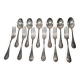 Christofle Marly cutlery set (6 forks + 6 soup spoons)
