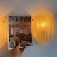 Pair of vintage murano wall lights, zonca italy 1970