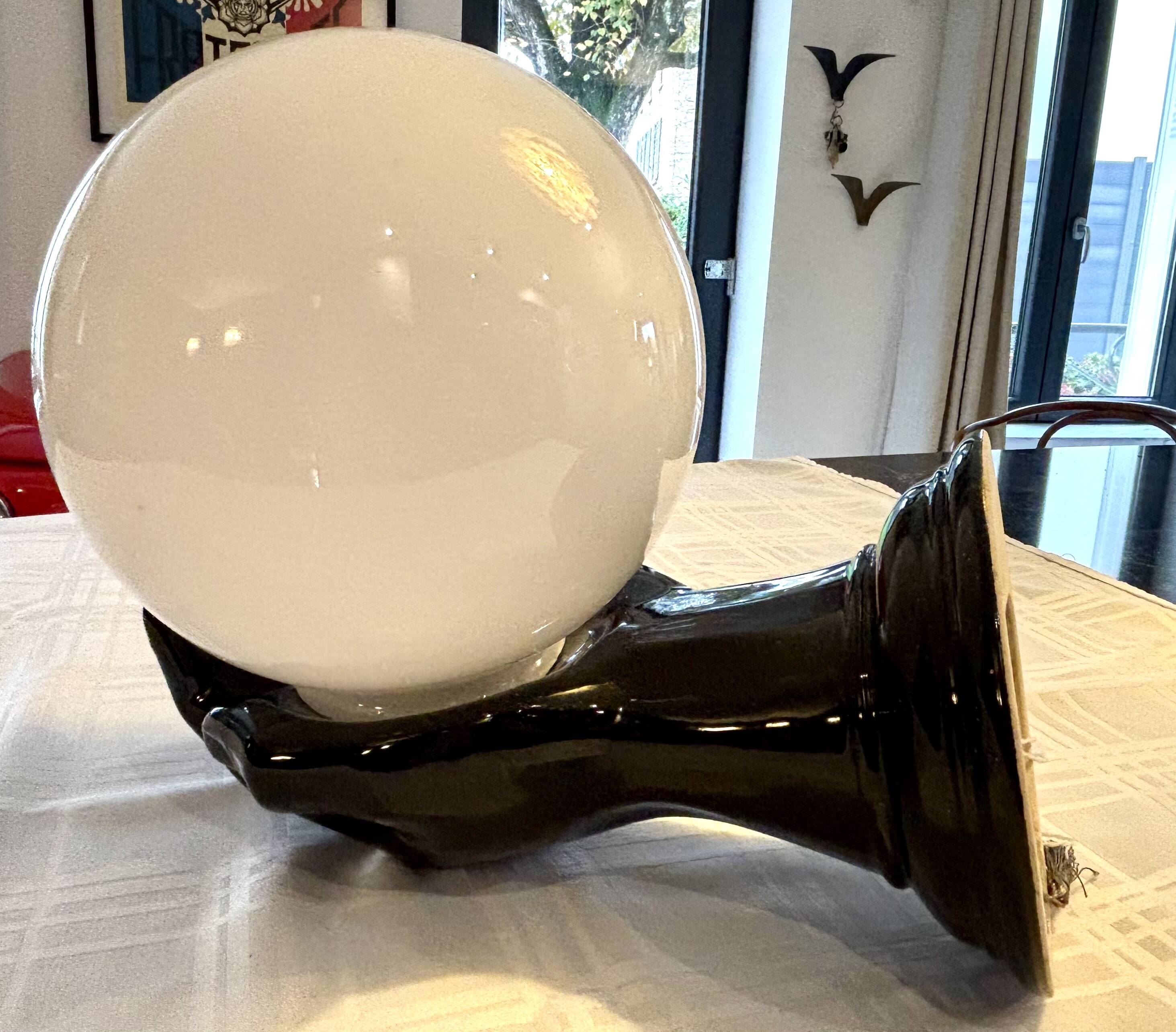 Pair of handmade ceramic wall sconces