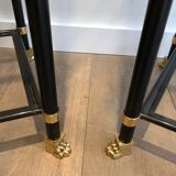 Pair of metal shelves by Guy Lefèvre for Maison Jansen 70s