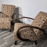 Ensemble de fauteuils vintage par Jindrich Halabala