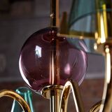Italian Glass Chandelier, 1980s (MK9505)