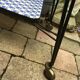 Vintage serving trolley with Eiffel legs