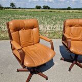 Set of 2 vintage Scandinavian armchairs co.fe.mo Italy 1970
