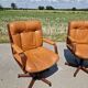 Set of 2 vintage Scandinavian armchairs co.fe.mo Italy 1970