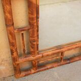 Vintage bamboo mirror