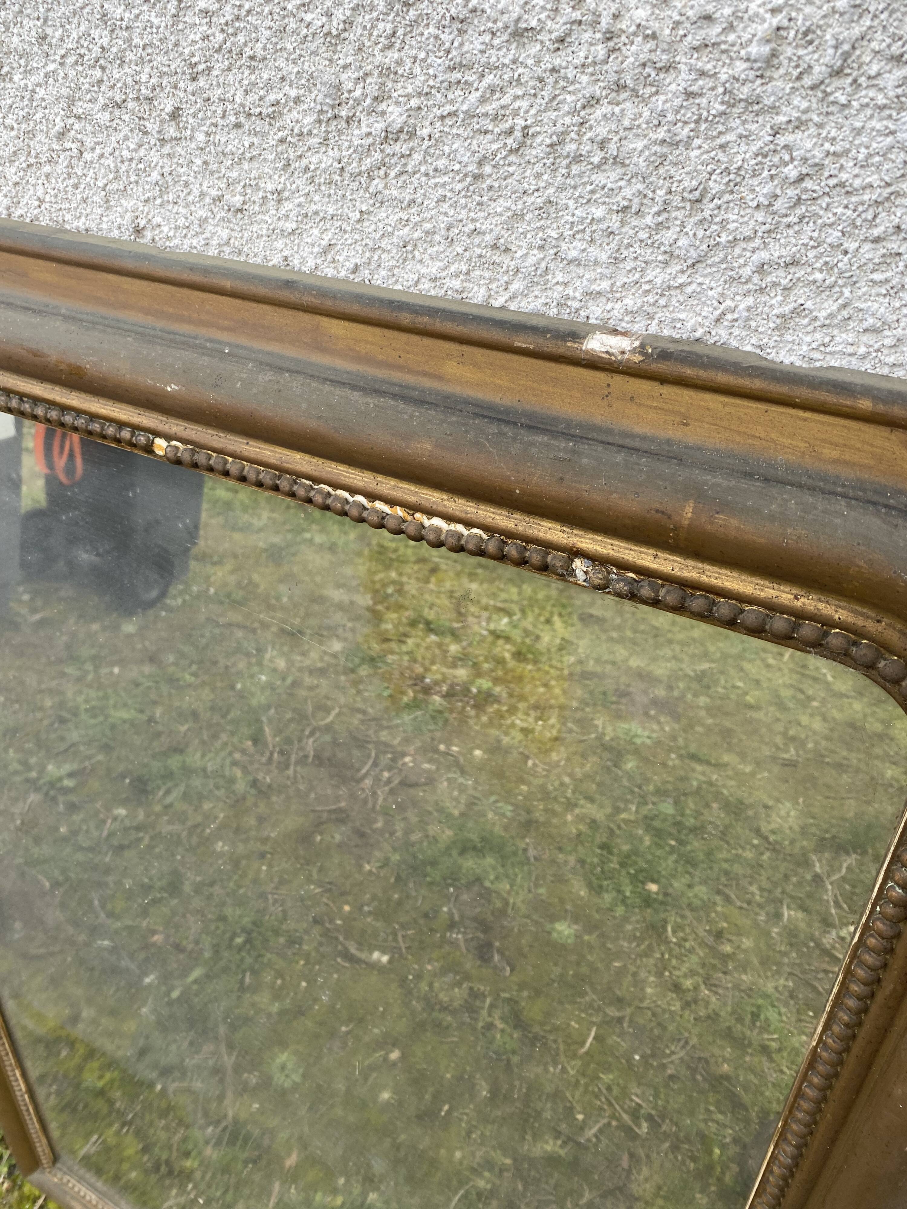 Early 20th century fireplace mirror