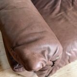 Vintage leather sofa Ligne Roset