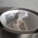 Ceiling light in opaline and chrome metal