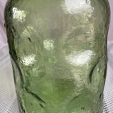 Bouteille verre verte cratères