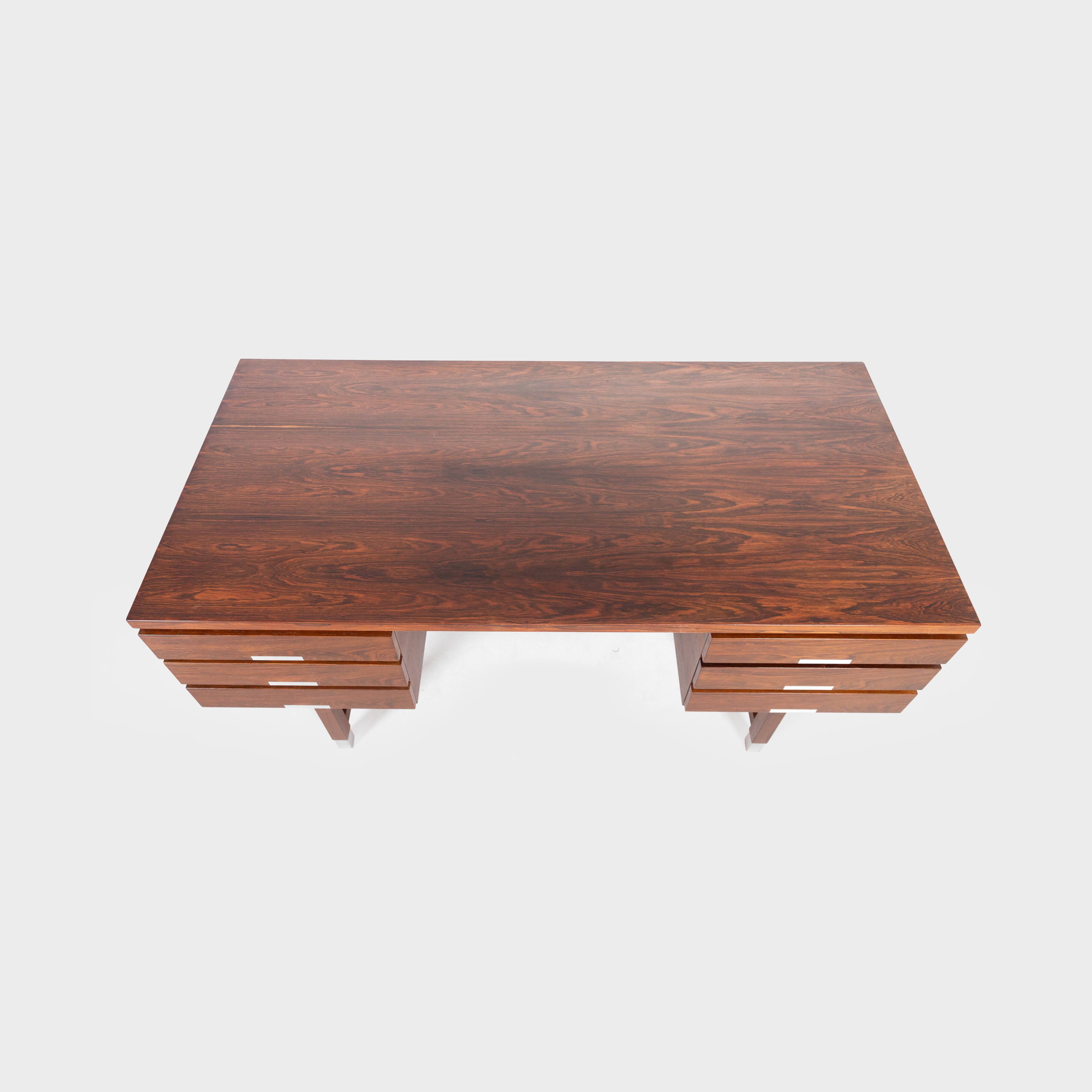 Large Scandinavian desk in rosewood - Kai Kristiansen - 1960
