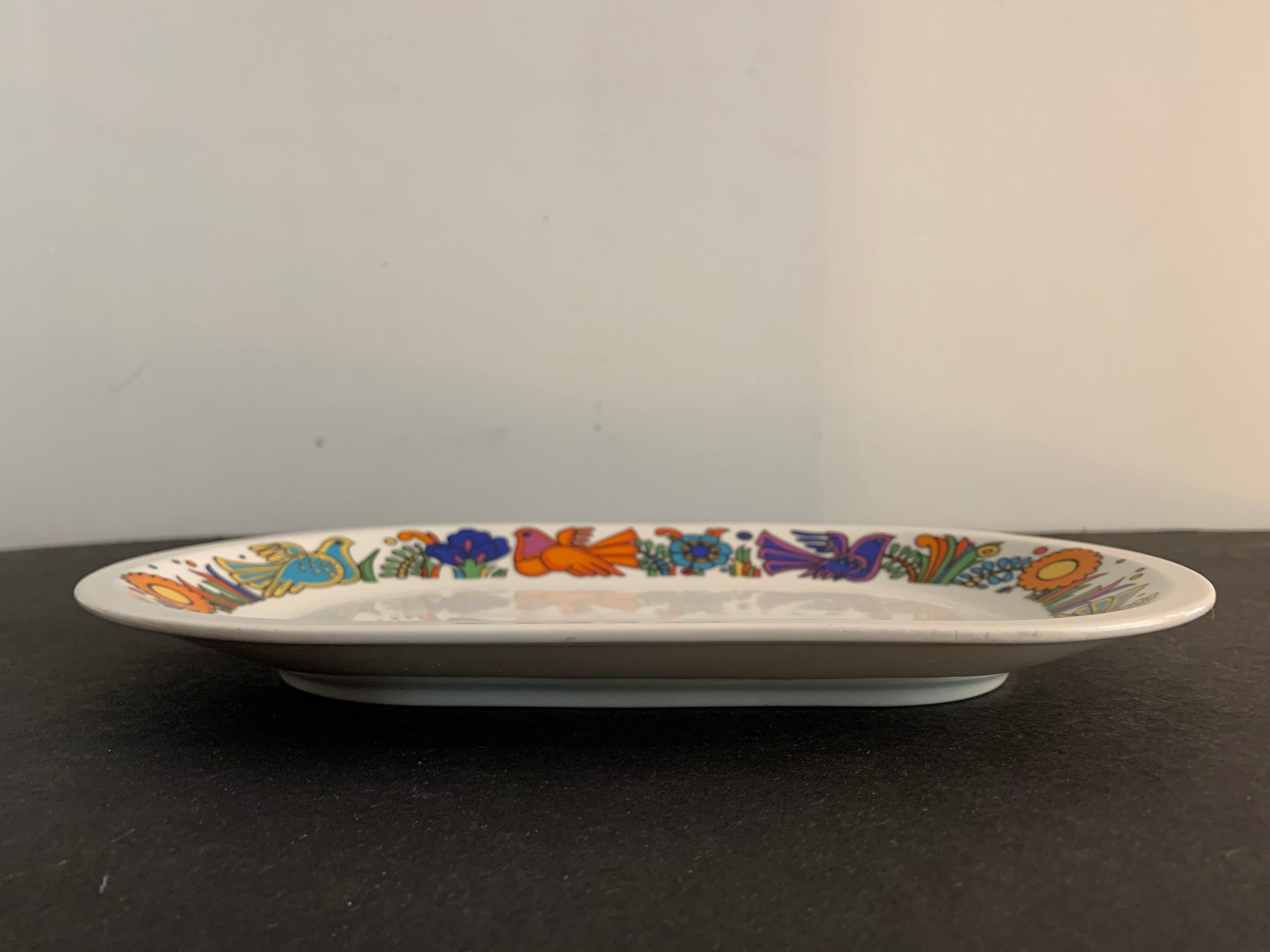 Oval flat Villeroy and Boch Acapulco 1970